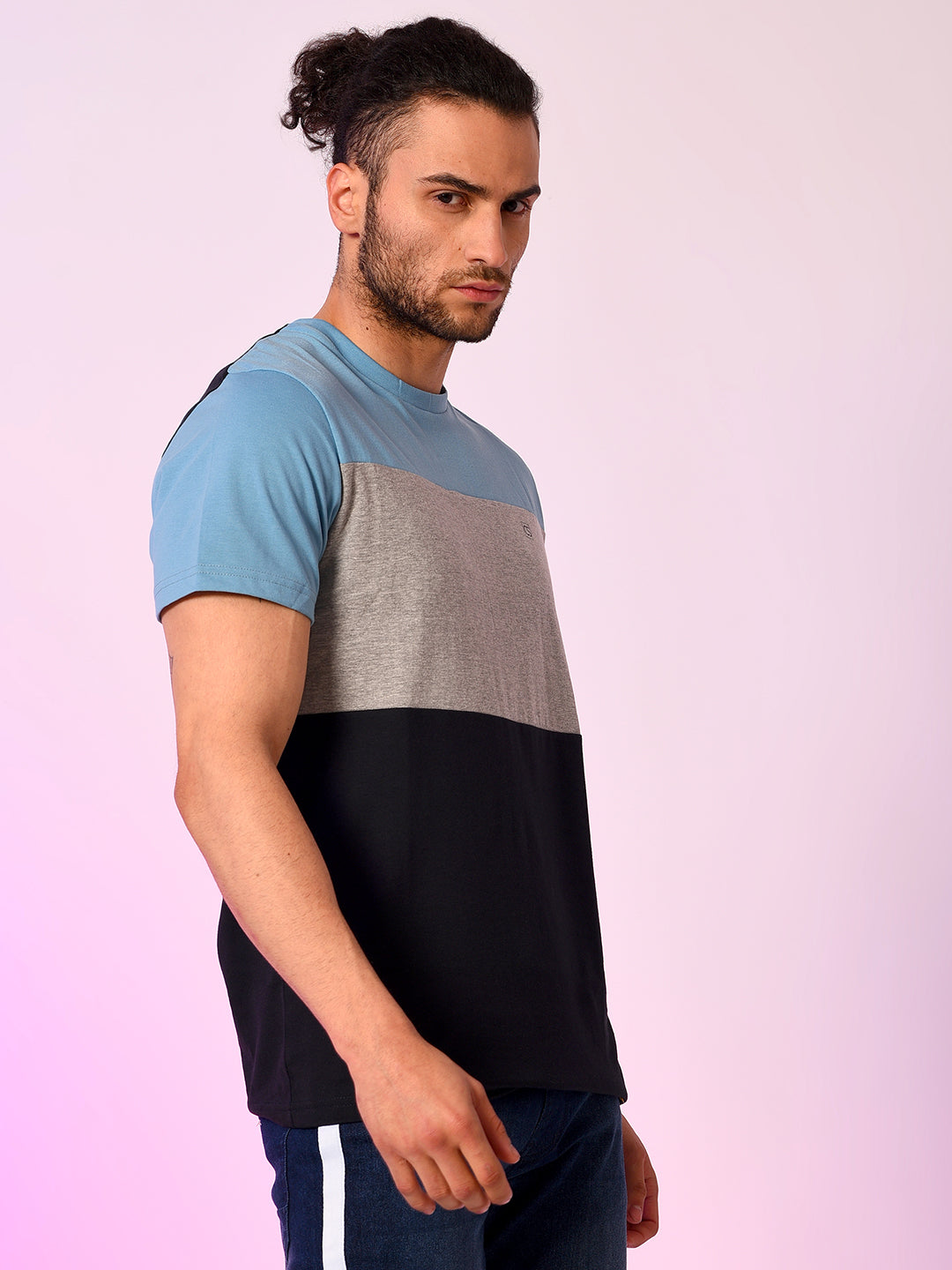 Contrast Panel T-Shirt