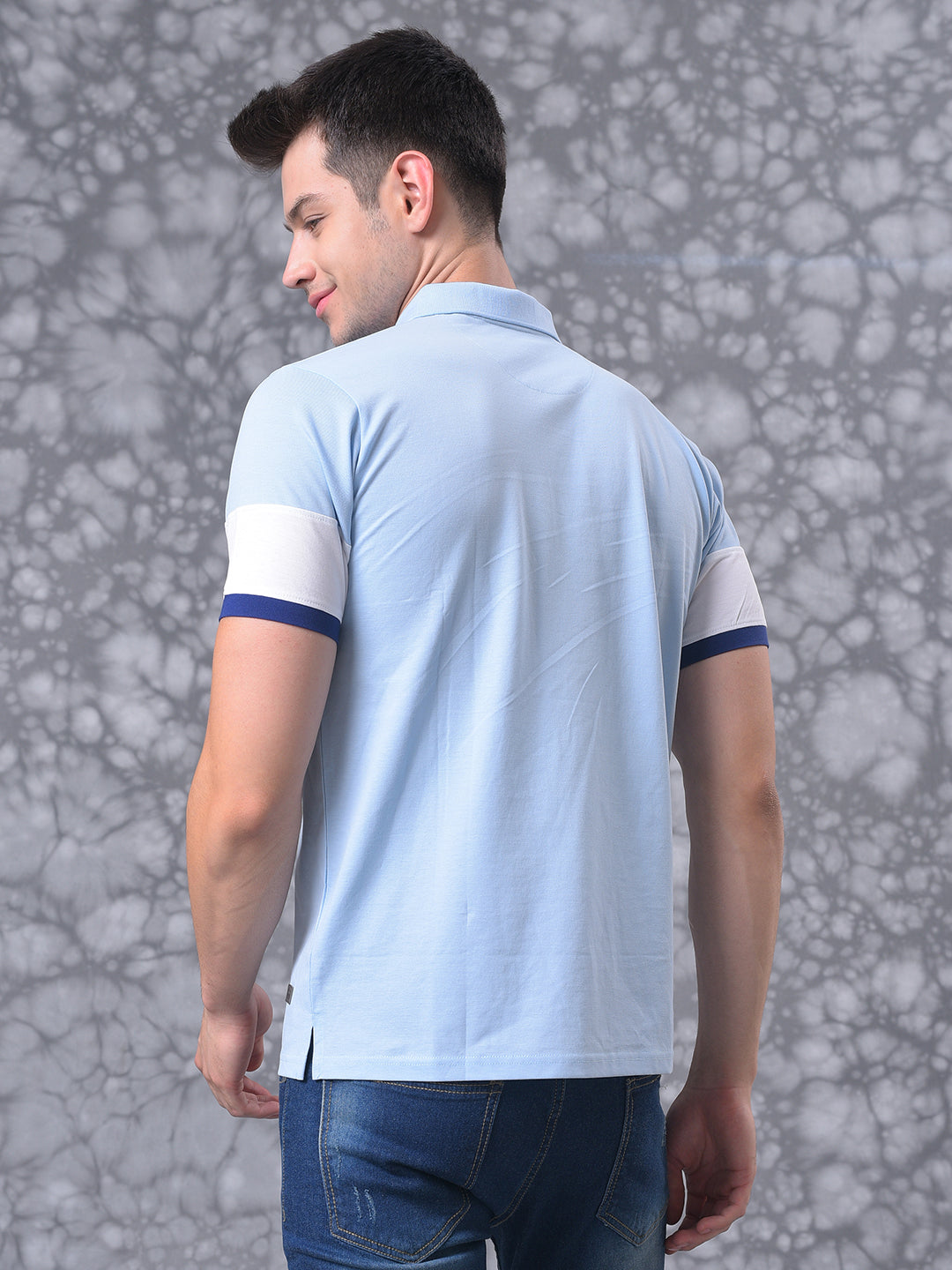 Solid Stylish Casual Polo Neck T-Shirt