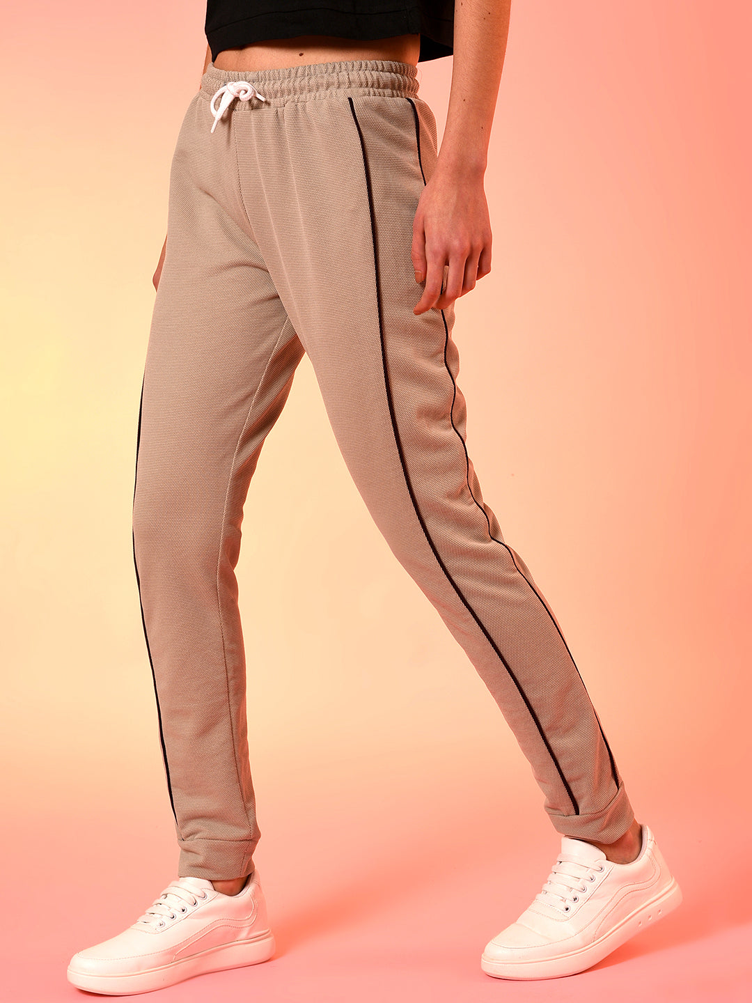 Grey Solid Cotton Active Jogger/Trackpant