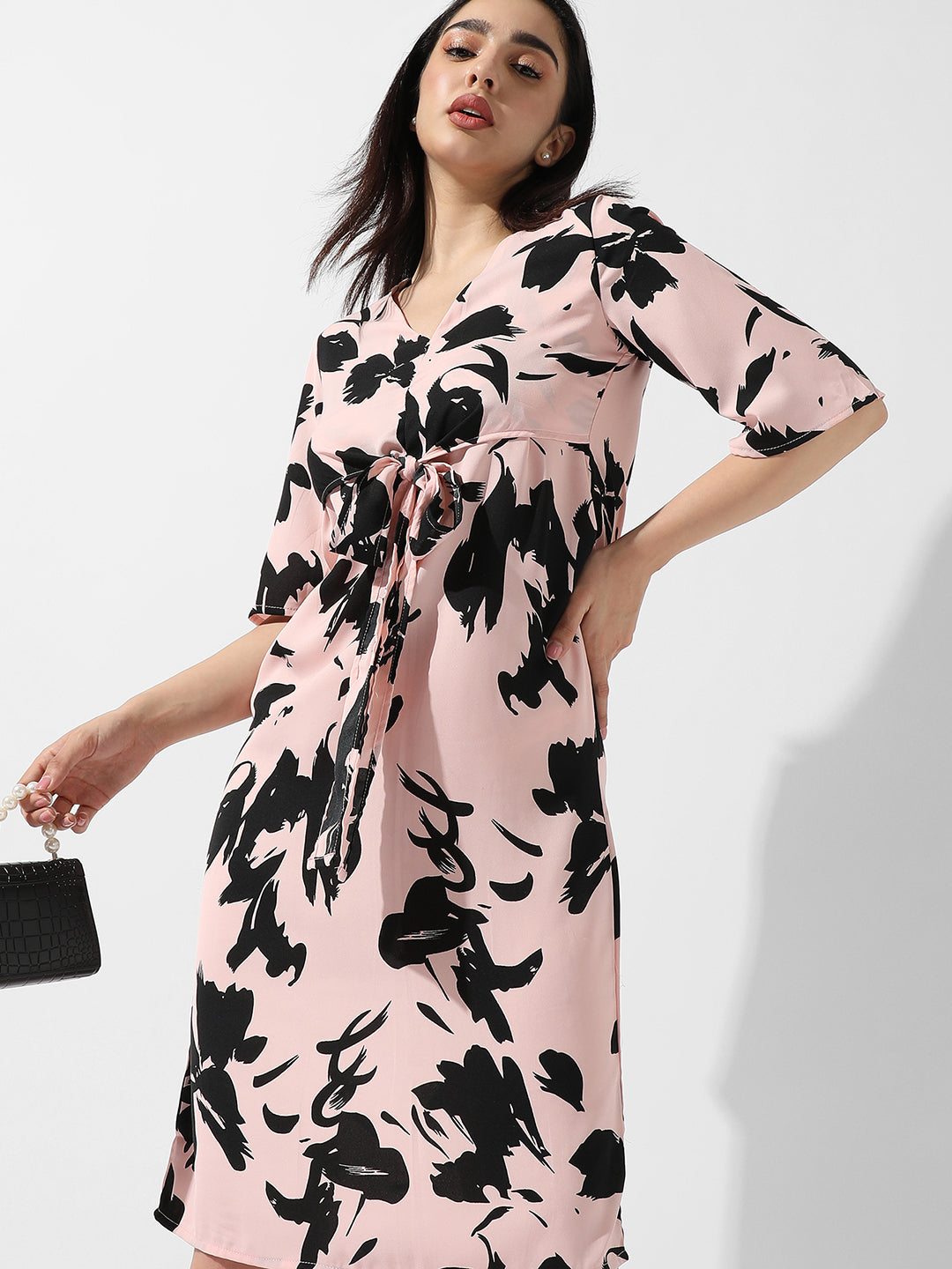 Abstract Print Dress