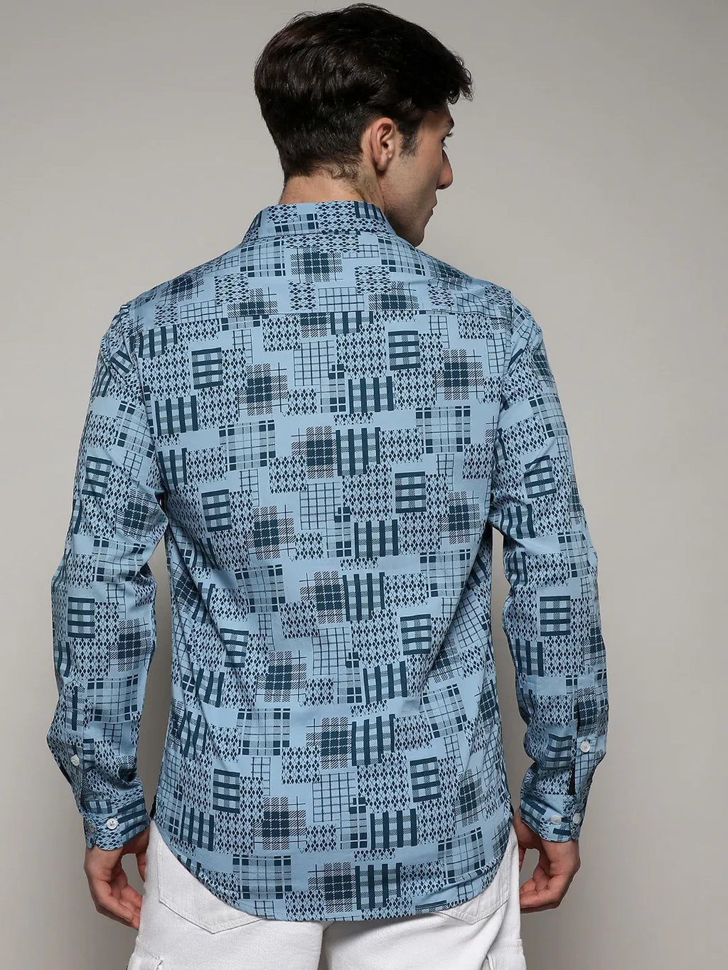 Arygle Checkered Block Shirt