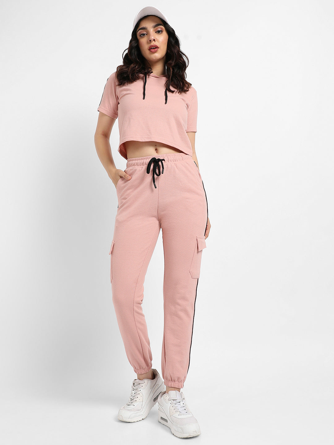 Hooded Co-Ord Set With Contrast Piping