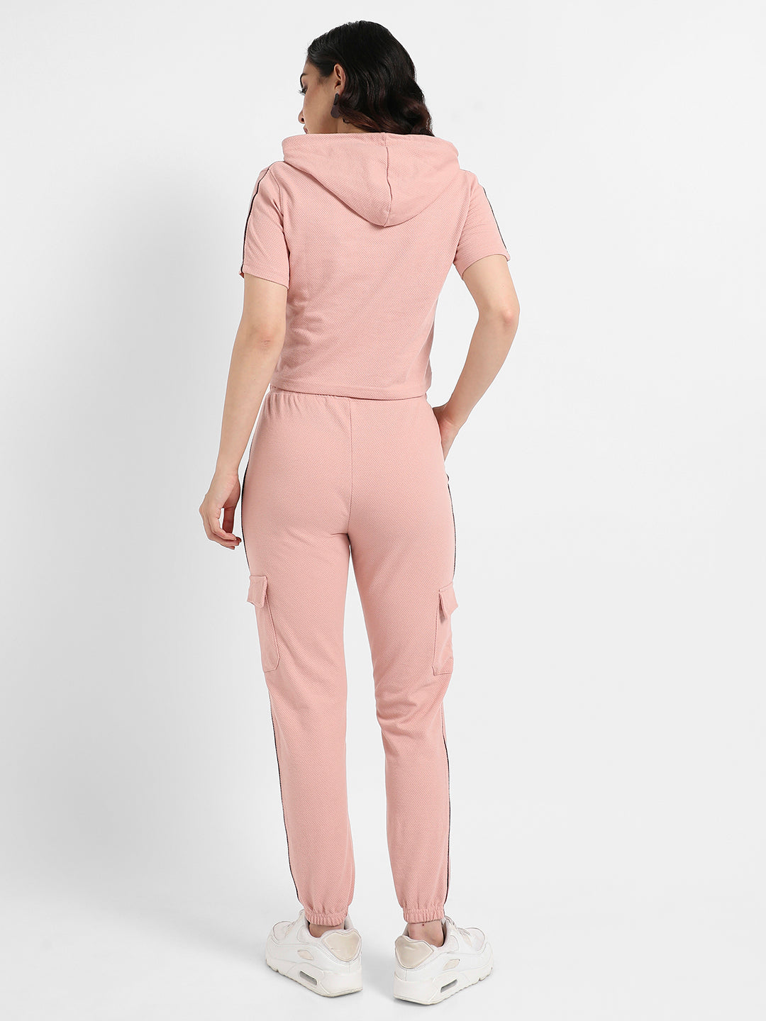 Hooded Co-Ord Set With Contrast Piping