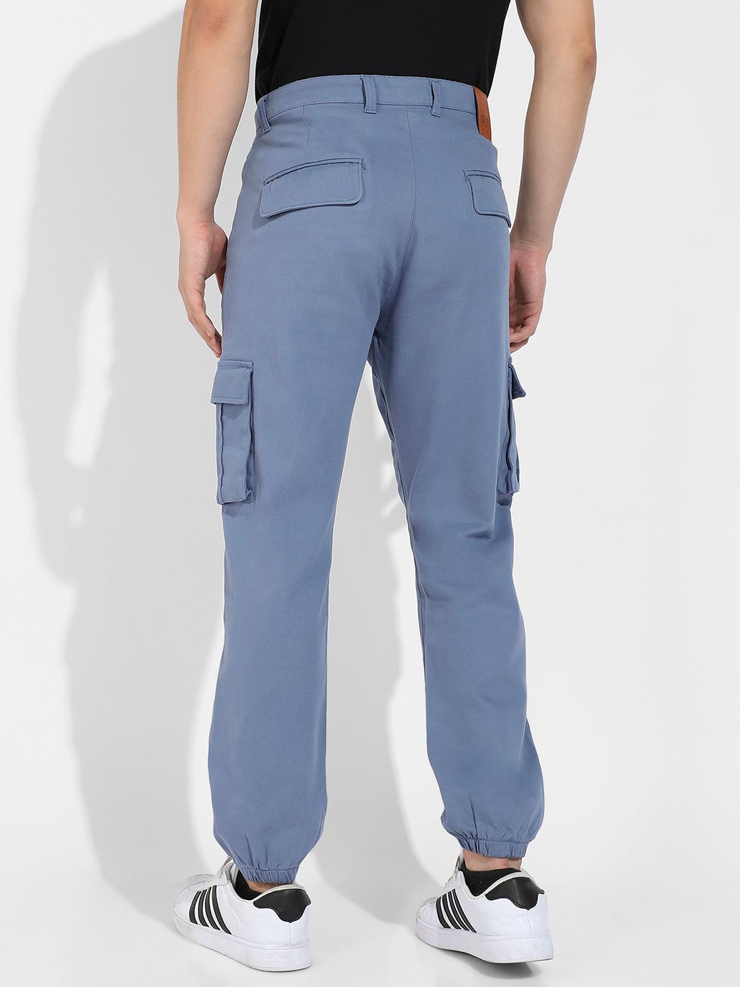 Cuffed Hem Cargo Trousers