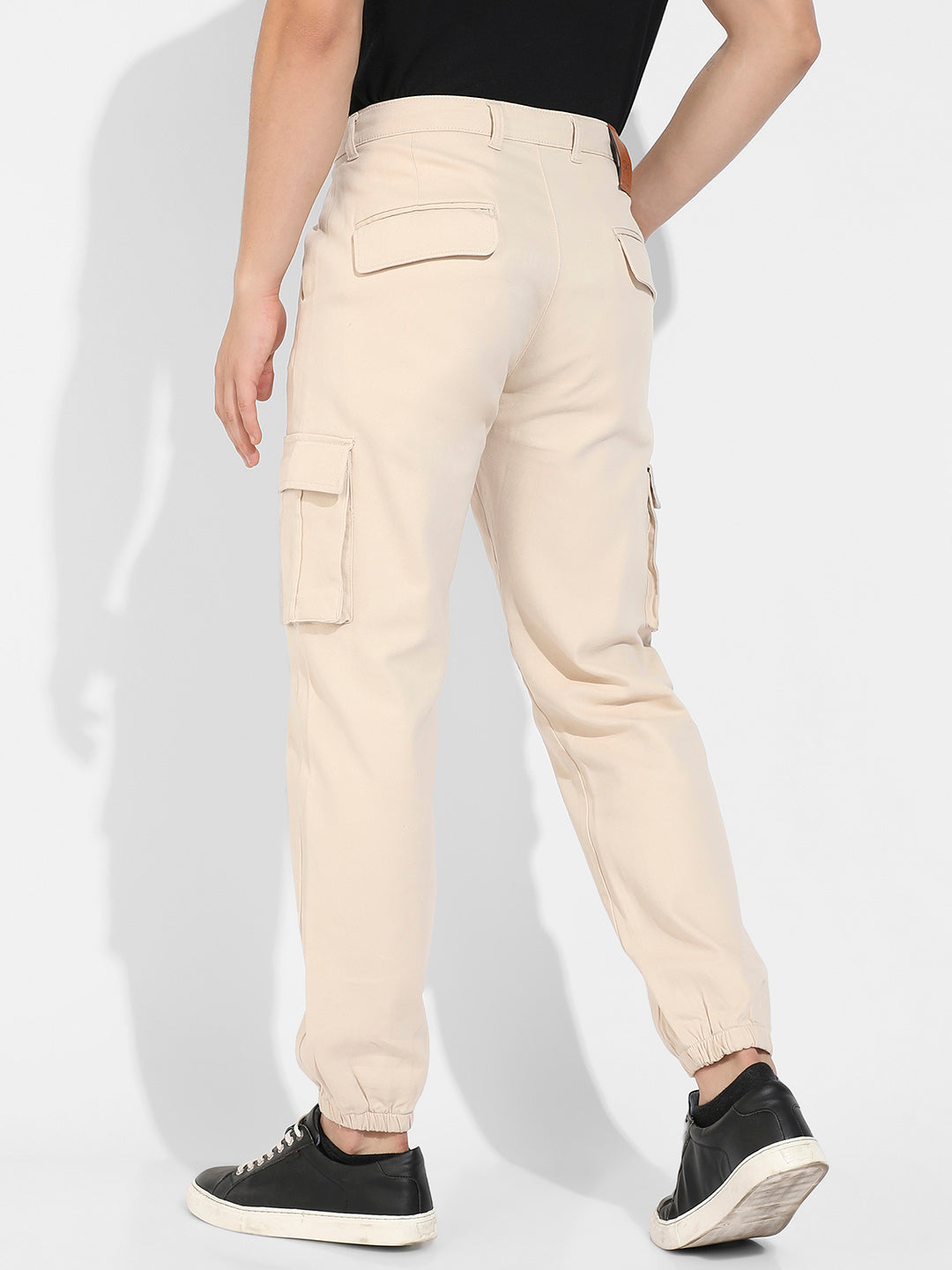 Cuffed Hem Cargo Trousers