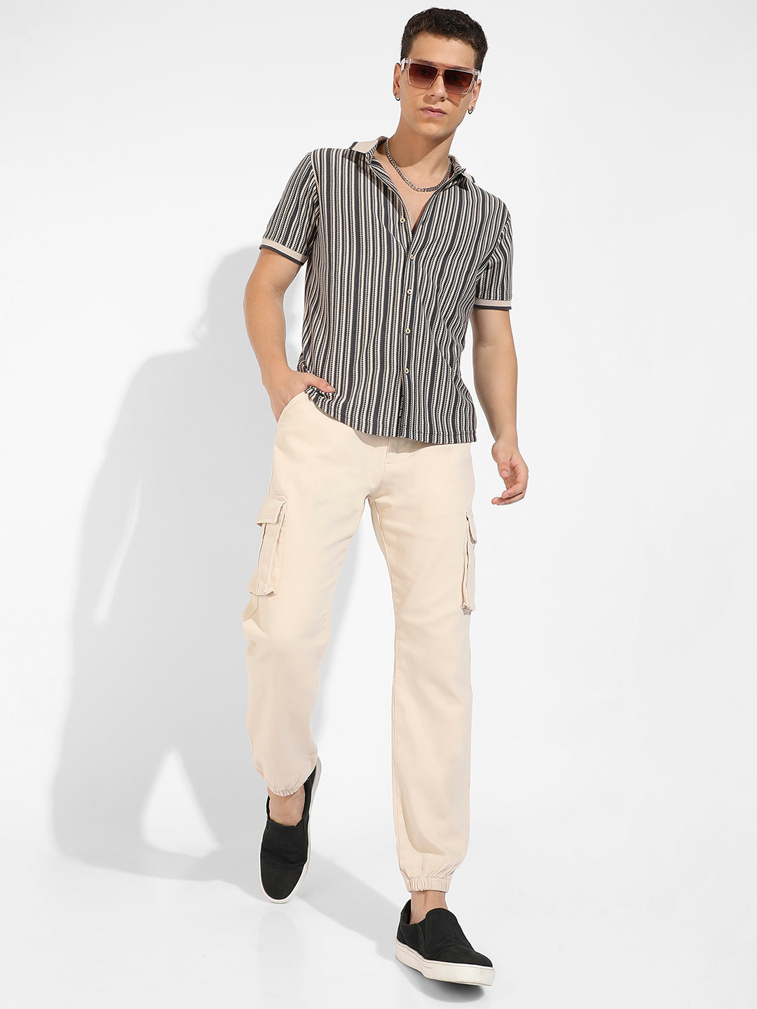 Contrast Knitted Shirt