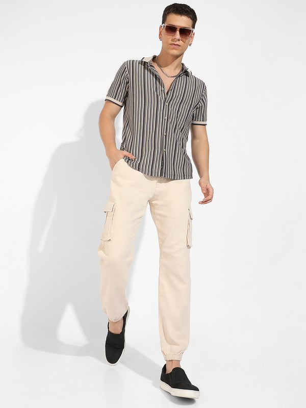Contrast Knitted Shirt