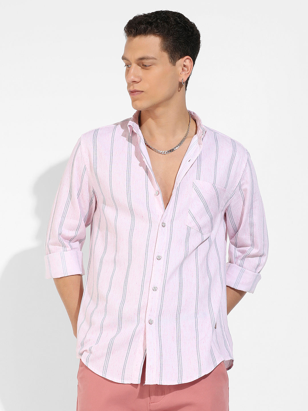 Heathered Striped Shirt