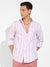 Pink Heathered Striped Shirt