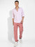 Pink Heathered Striped Shirt