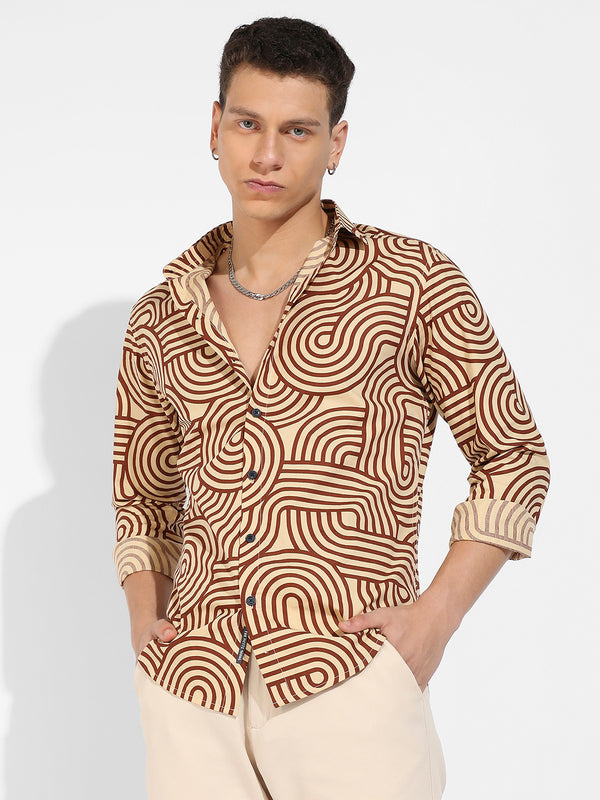 Contrast Lines Shirt