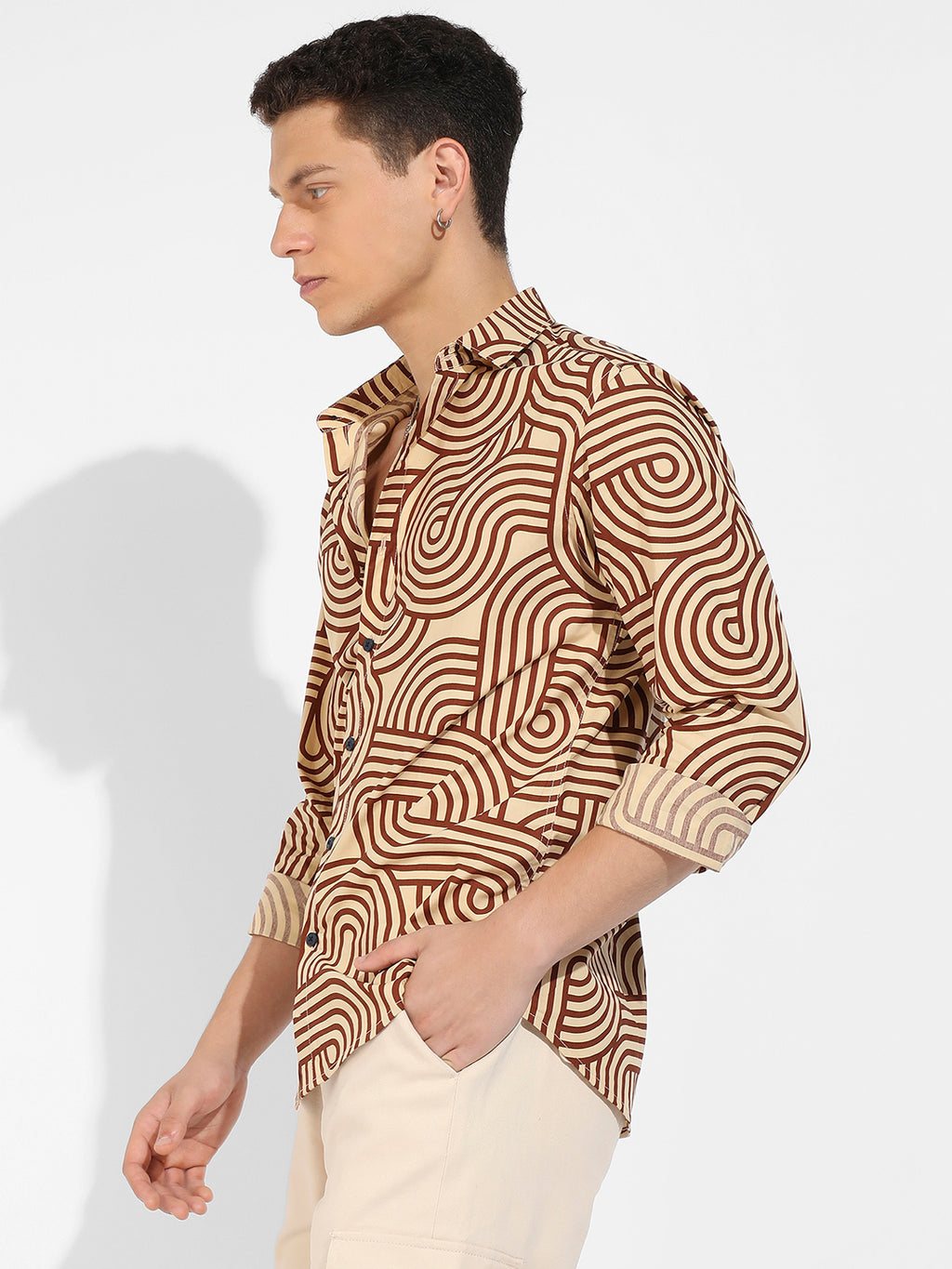 Contrast Lines Shirt
