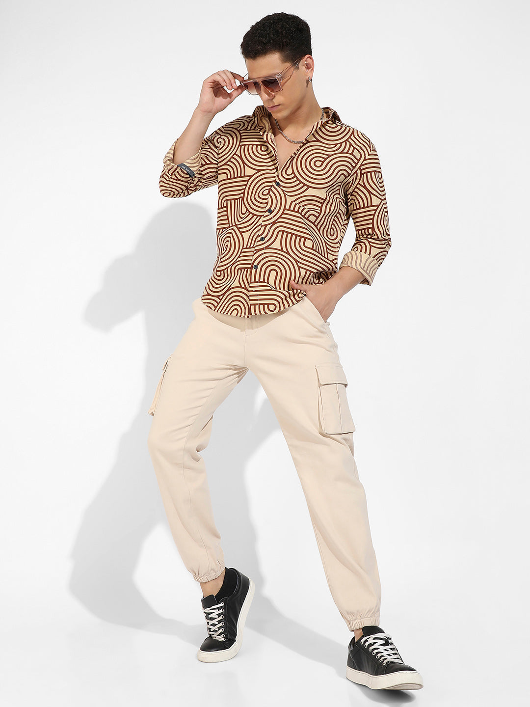 Contrast Lines Shirt