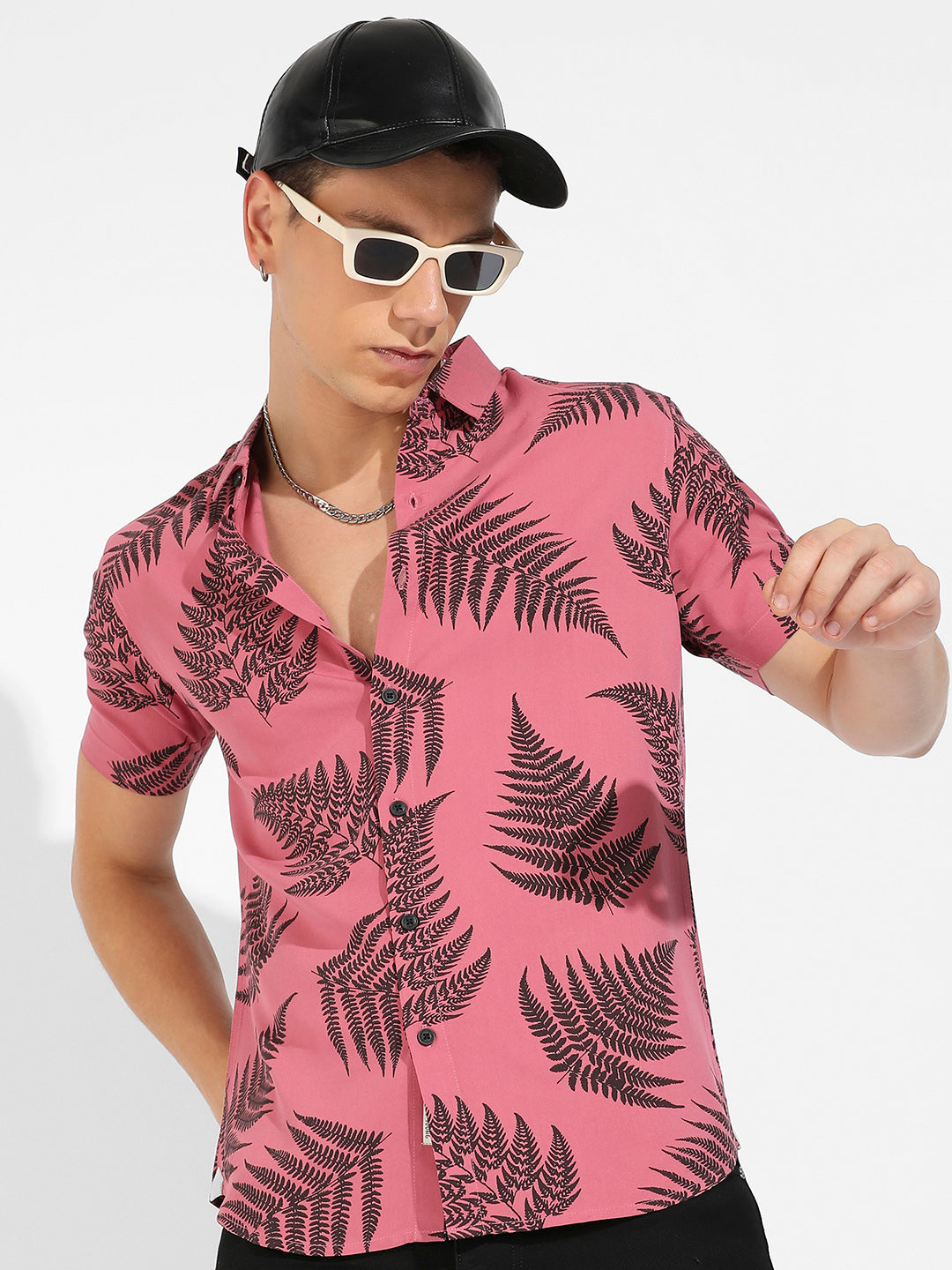 Contrast Fern Shirt