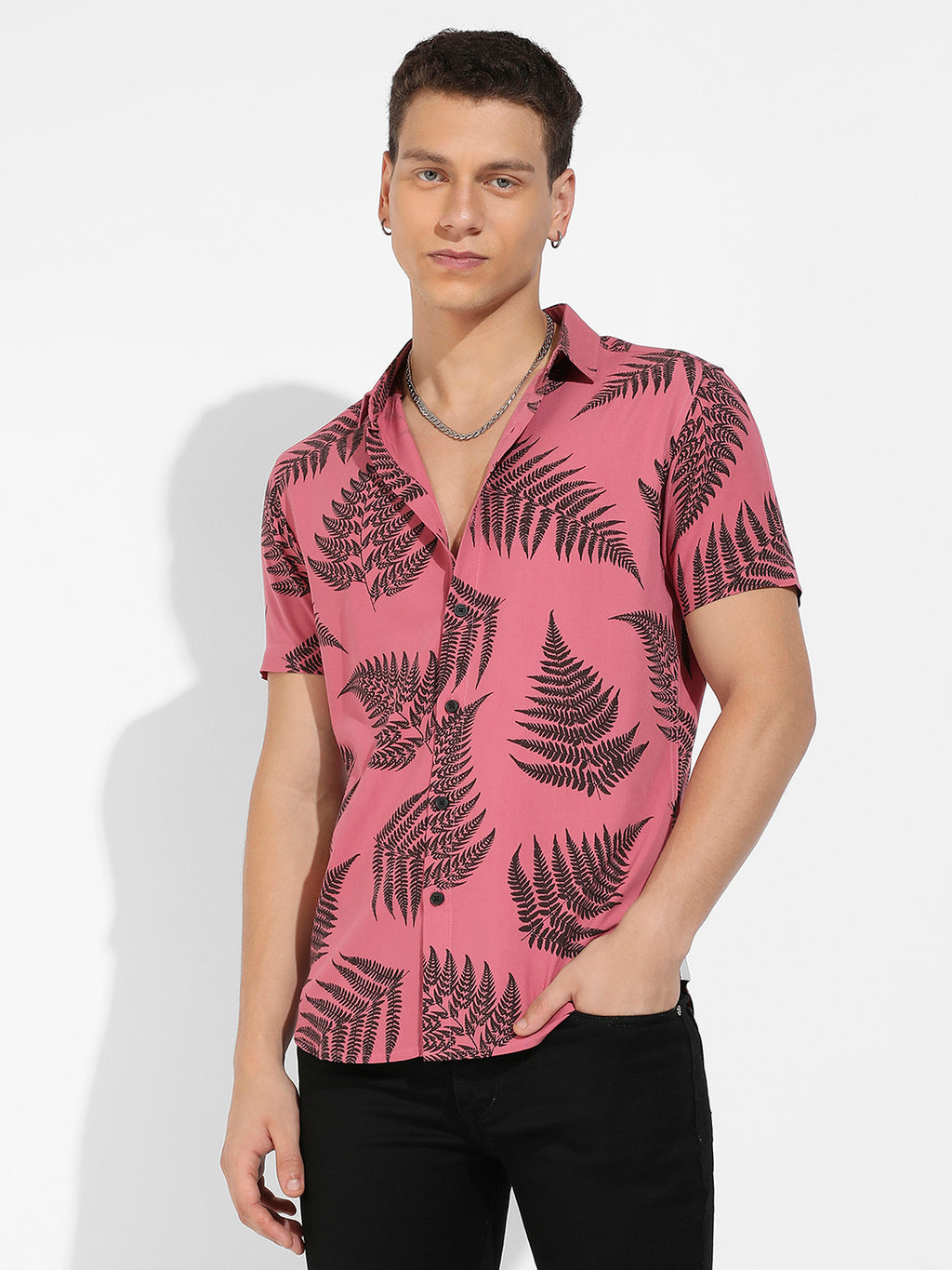 Contrast Fern Shirt