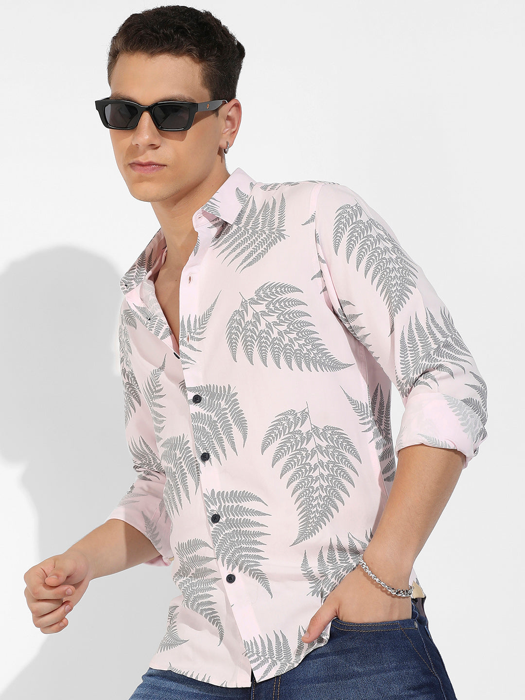Contrast Fern Shirt