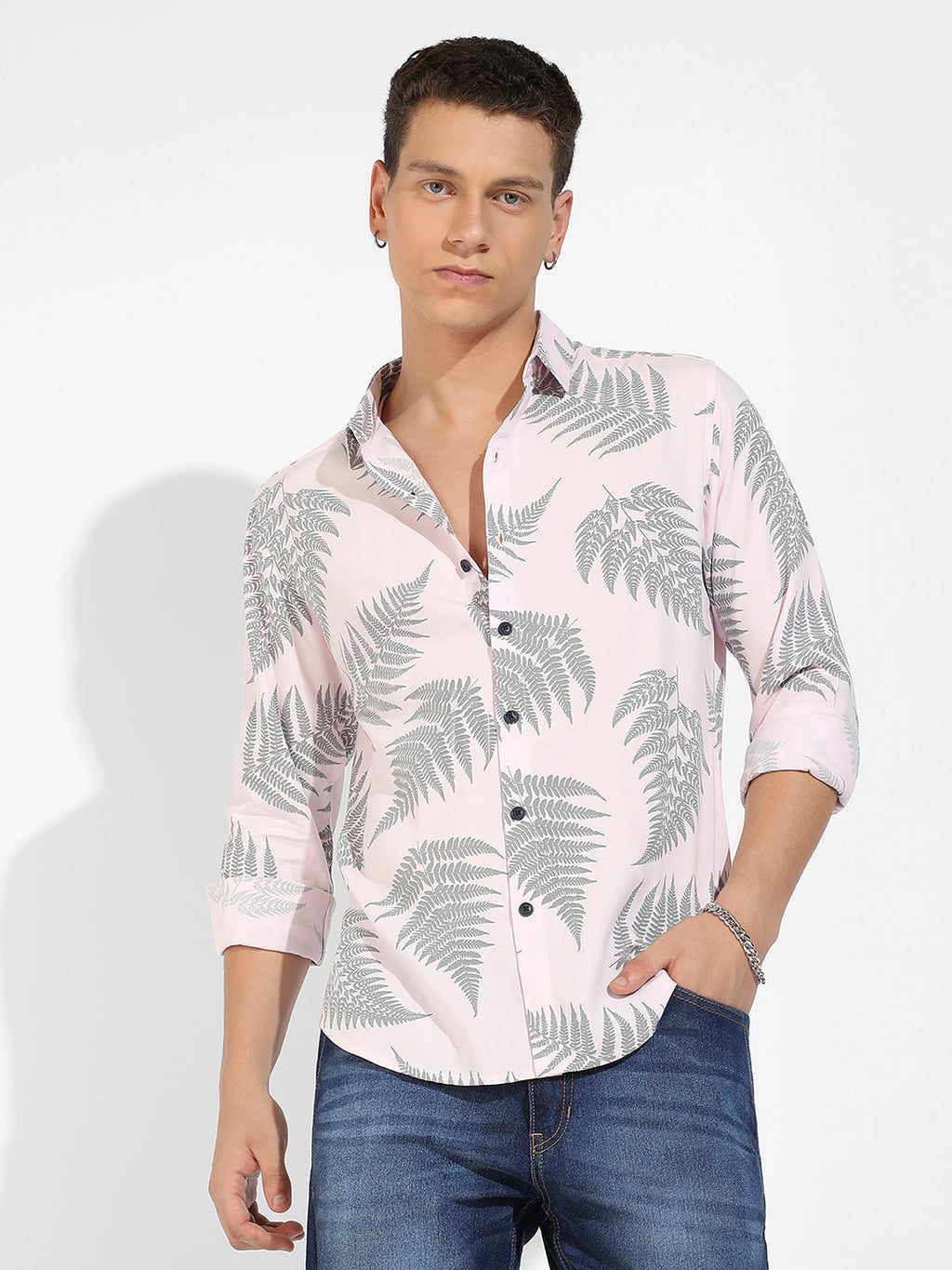 Contrast Fern Shirt