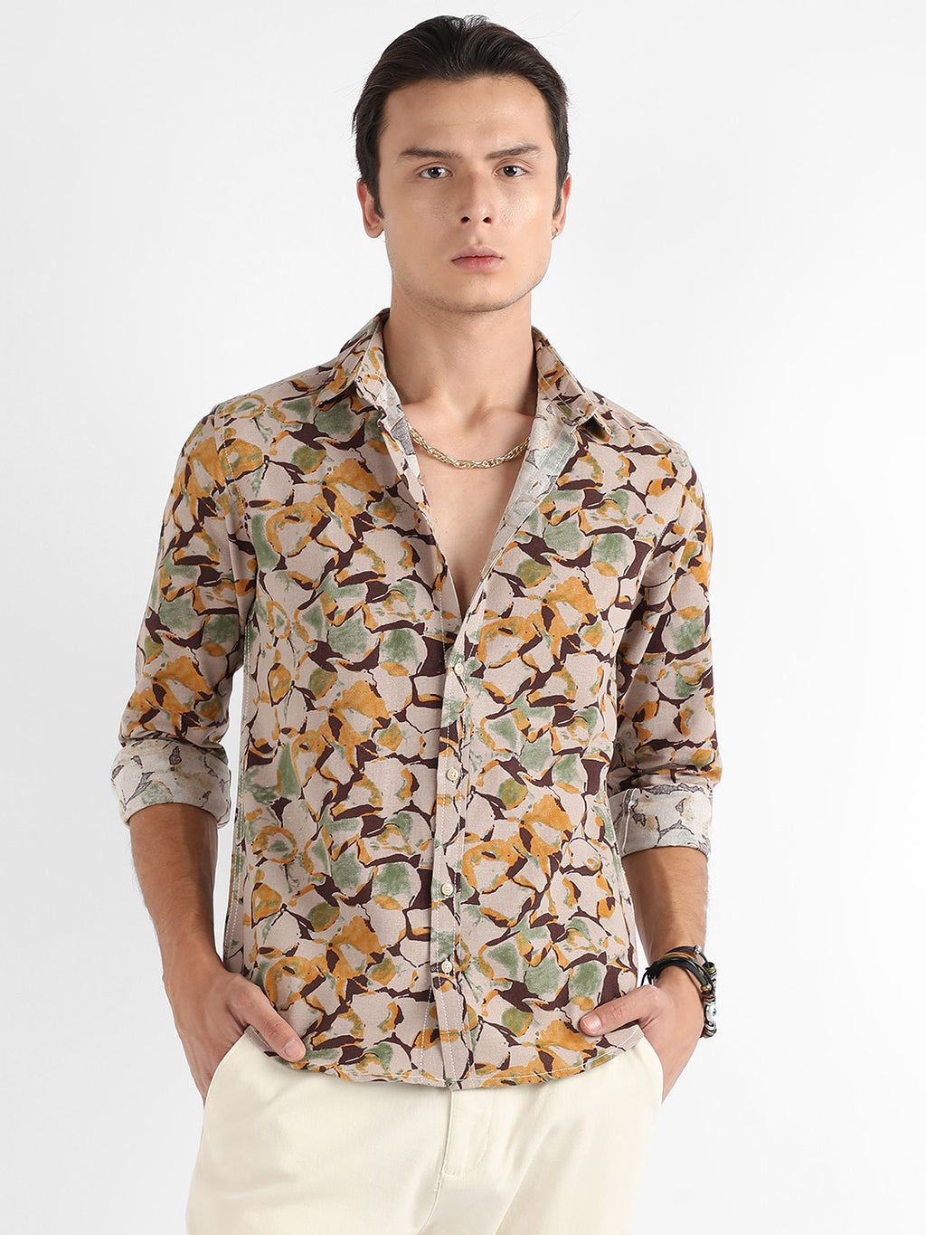 Artistic Floral Cluster Shirt