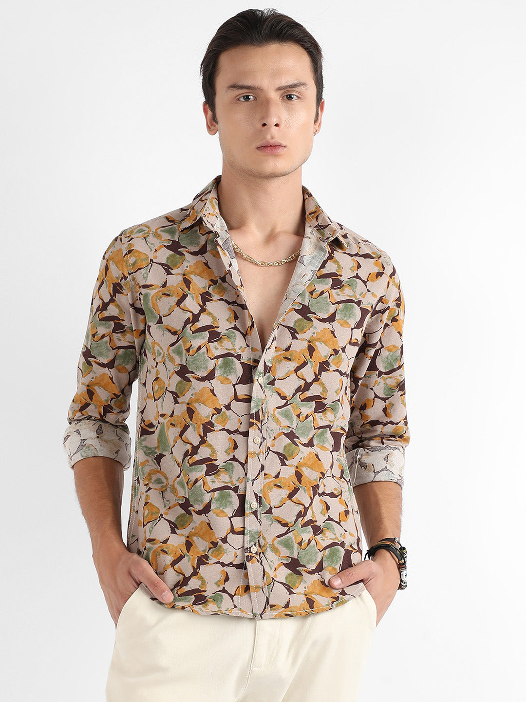 Artistic Floral Cluster Shirt