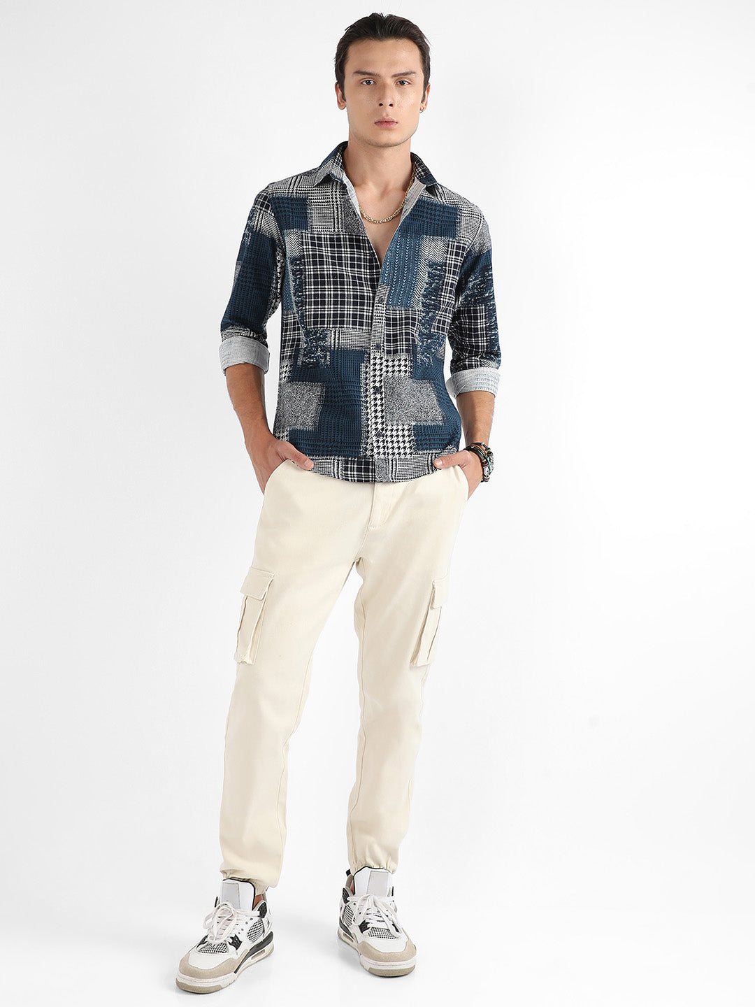 Herringbone Block Shirt