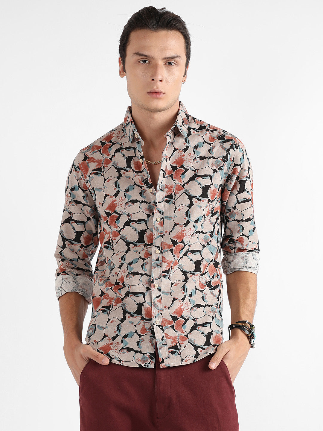 Artistic Floral Cluster Shirt