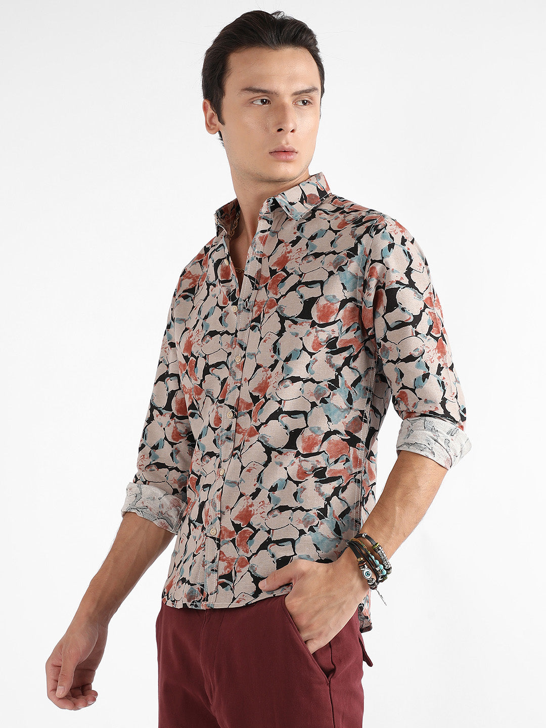 Artistic Floral Cluster Shirt