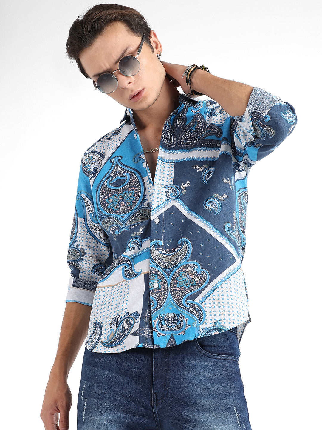 Paisley Block Shirt