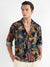 Men's Multicolour Artistic Flowers Shirt