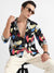 Men's Multicolour Abstract Lined Through Shirt