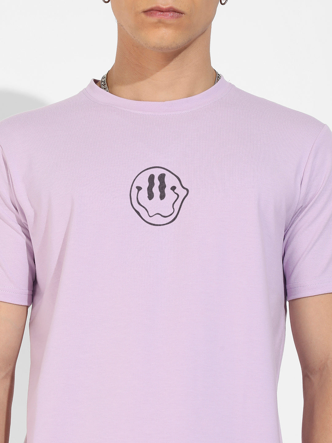 Lilac Basic Regular Fit T-Shirt