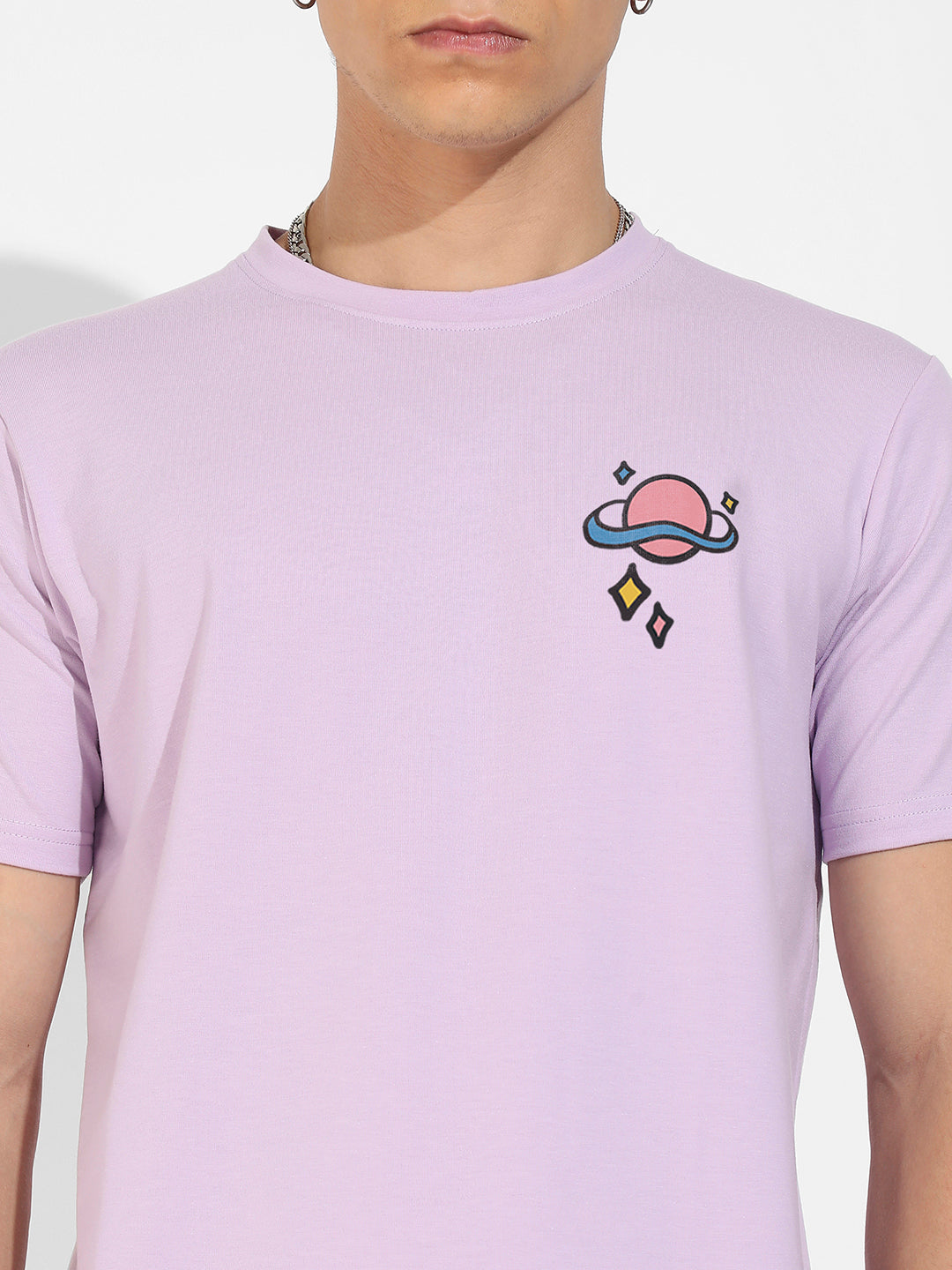 Lilac Basic Regular Fit T-Shirt