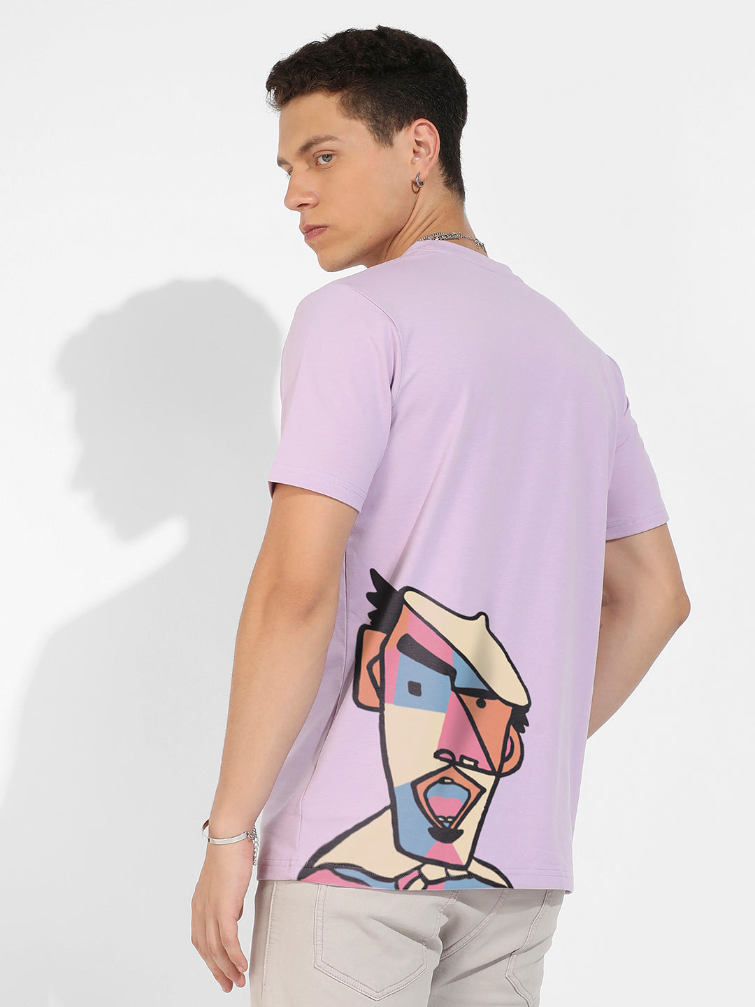 Lilac Basic Regular Fit T-Shirt