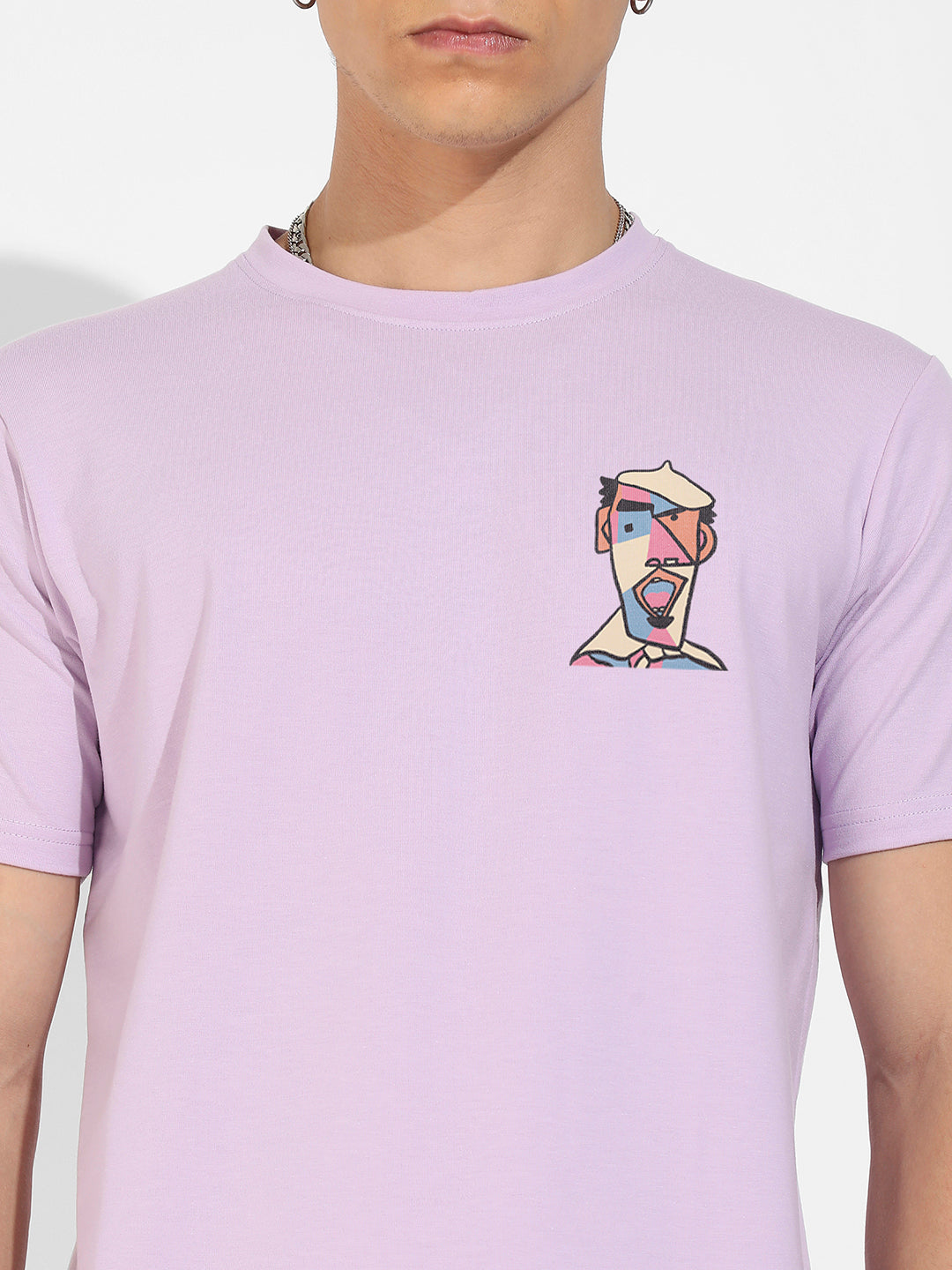 Lilac Basic Regular Fit T-Shirt