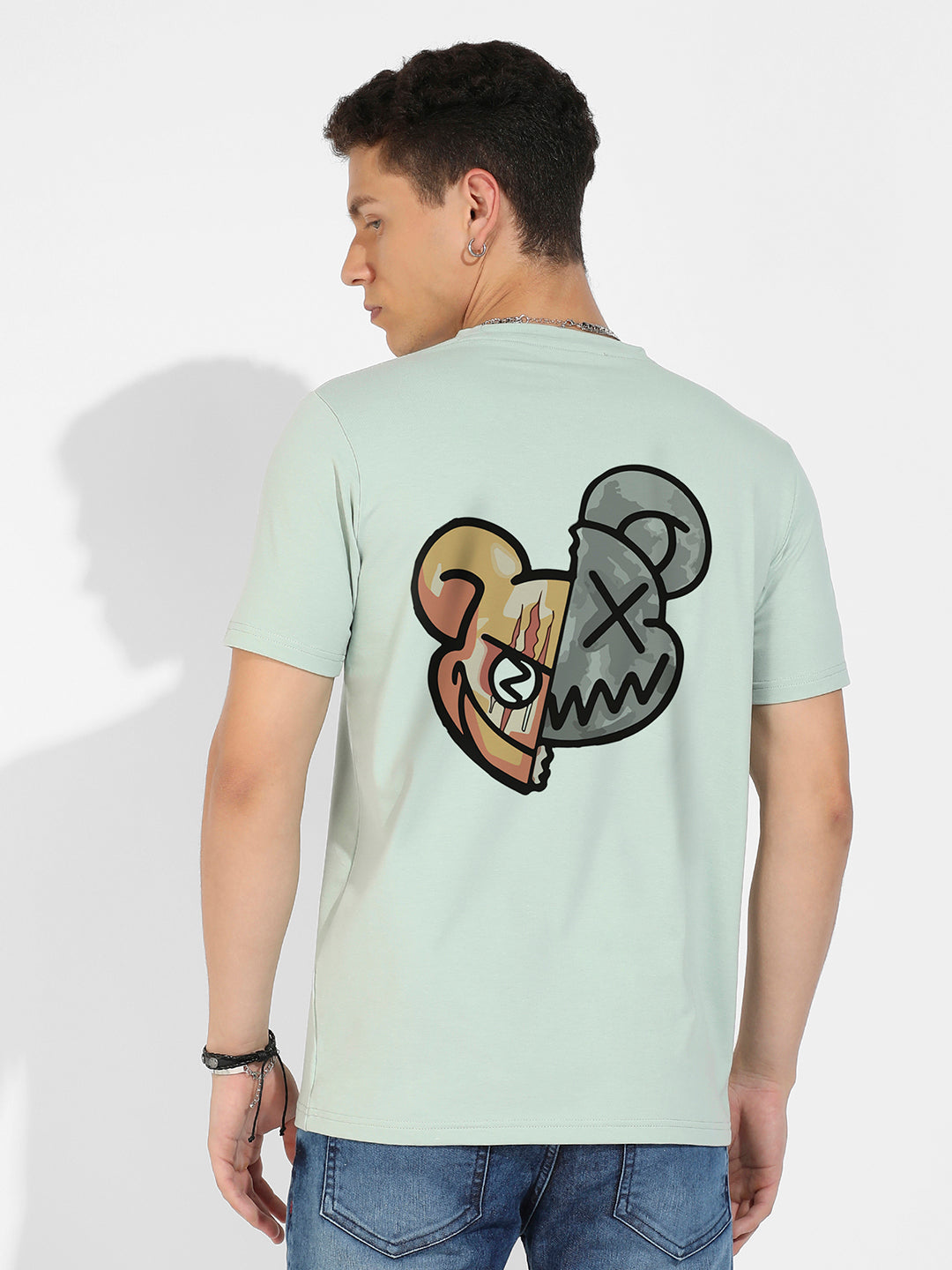 Sage Green Basic Regular Fit T-Shirt