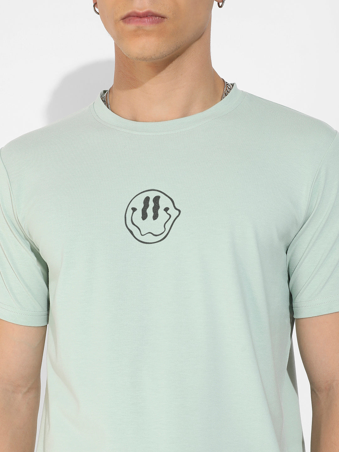 Sage Green Basic Regular Fit T-Shirt