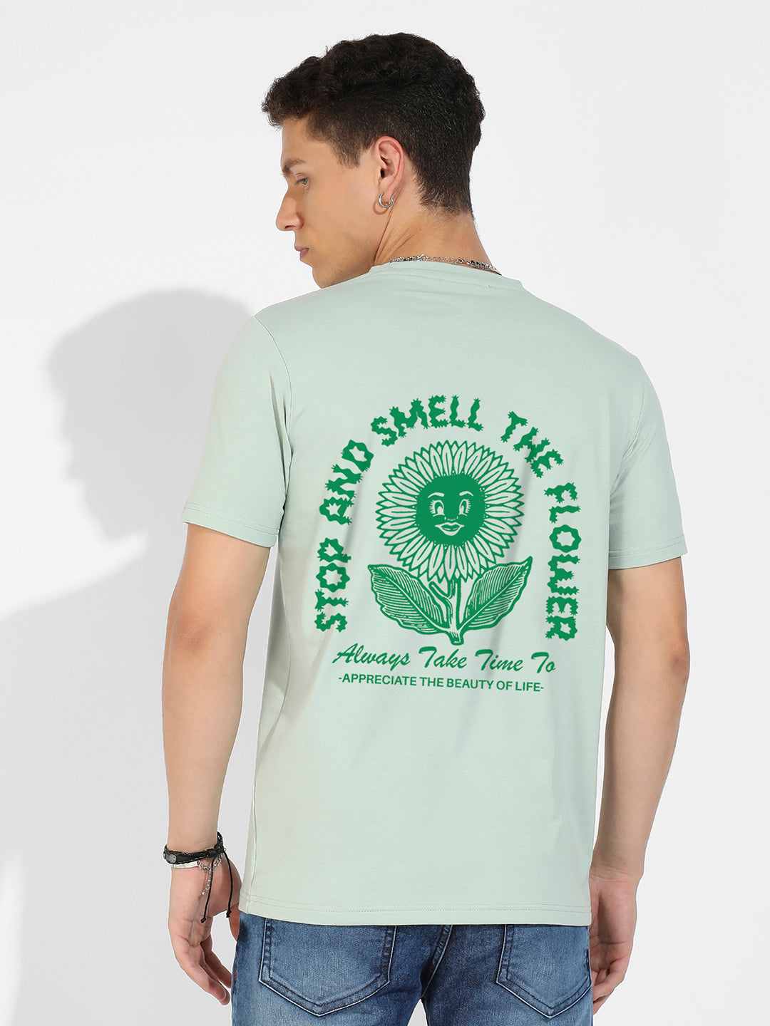 Sage Green Basic Regular Fit T-Shirt