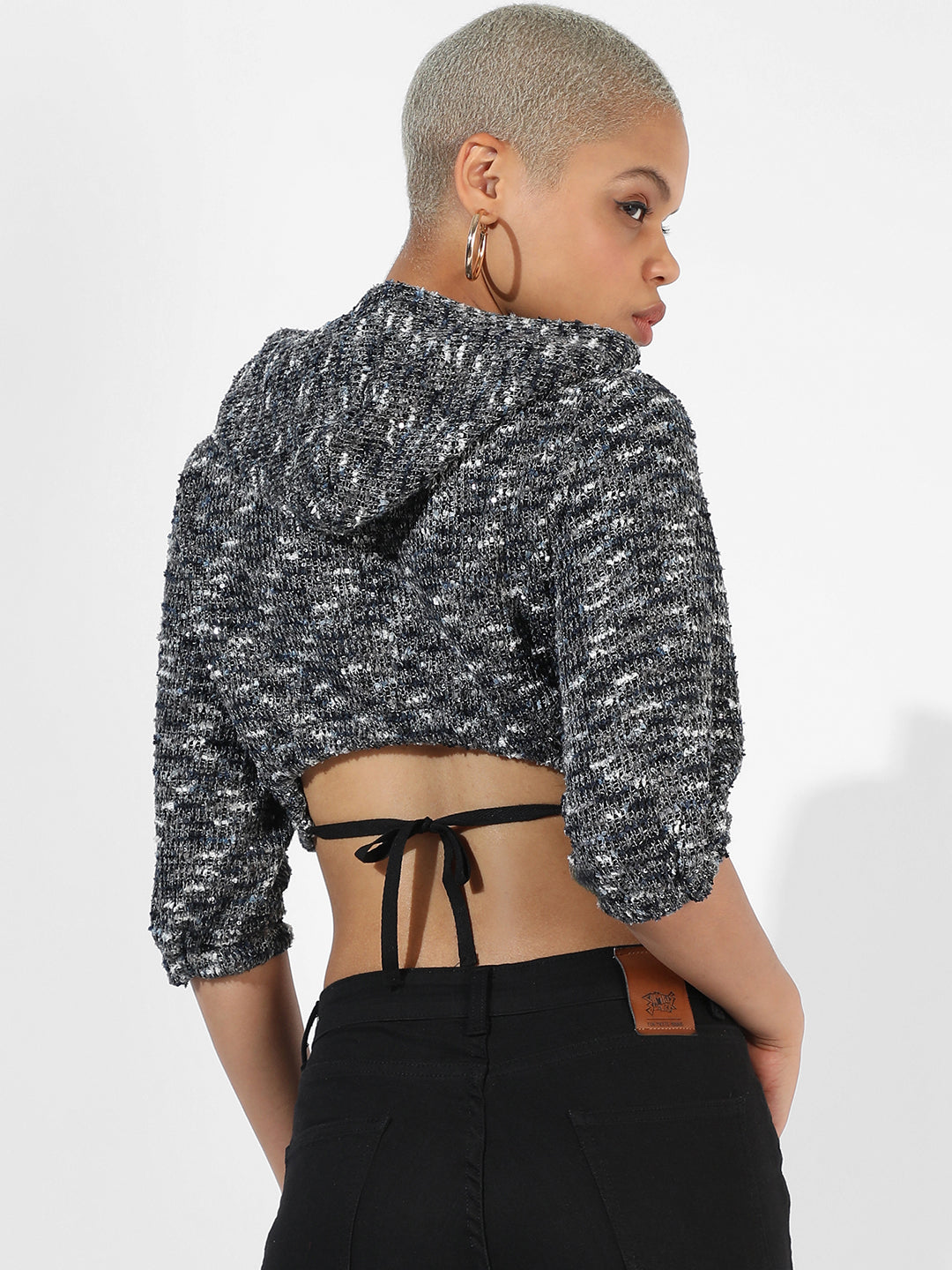 Charcoal Grey Textured Top