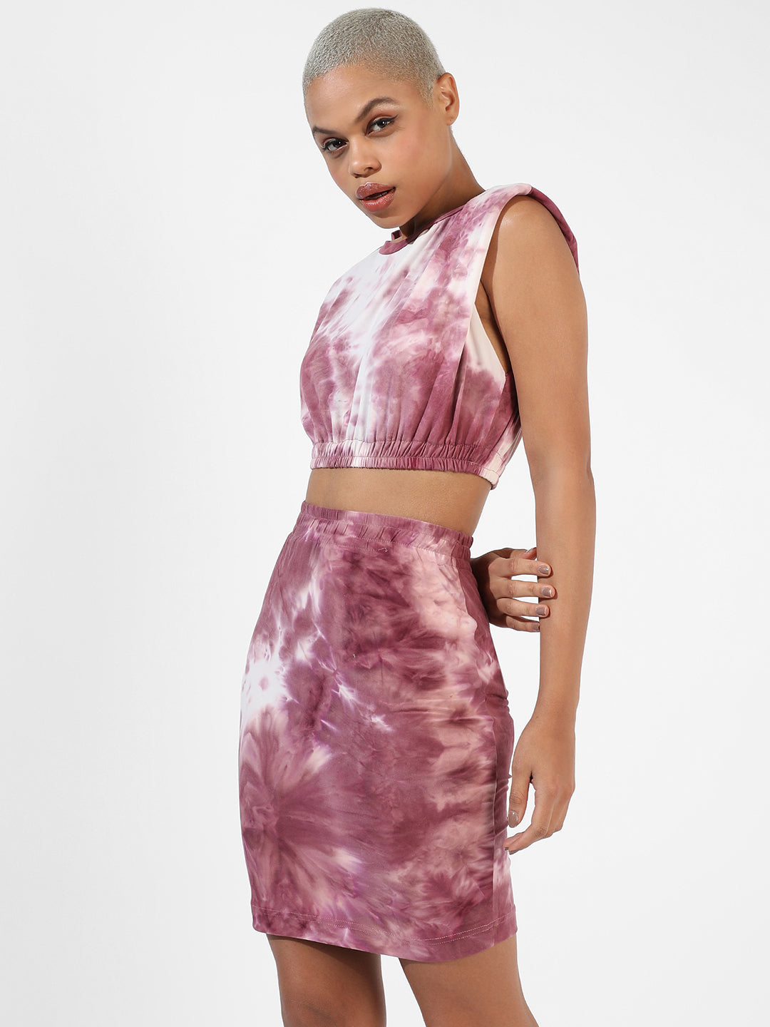 Wine Tie-Dye Co-Ords Set