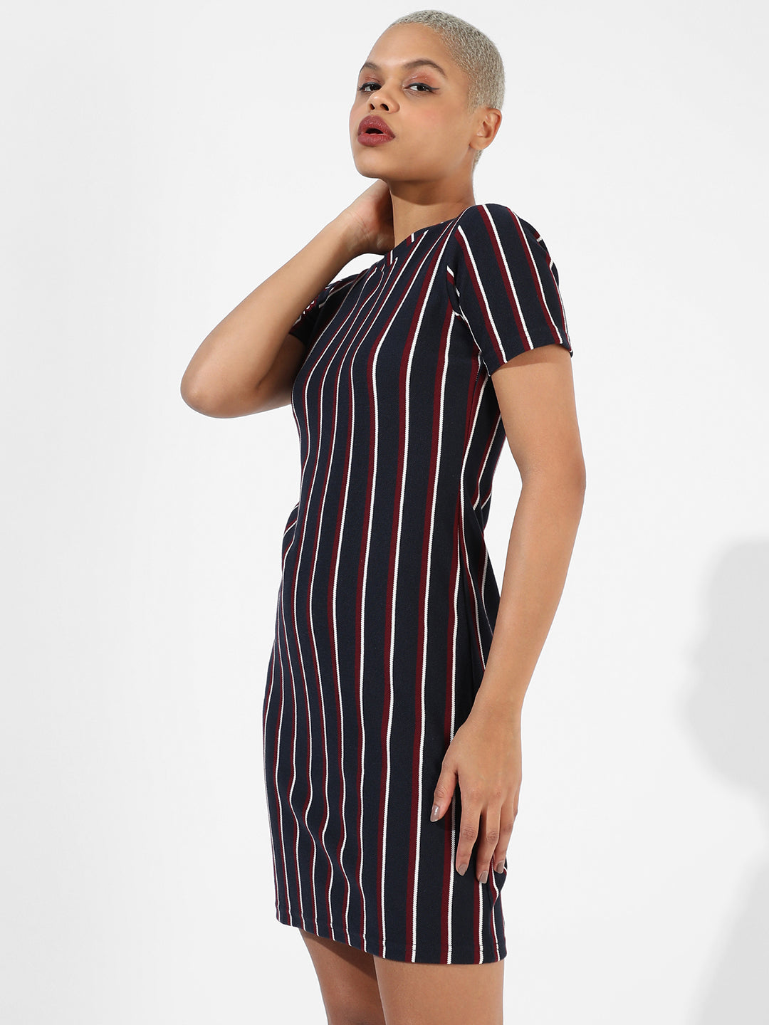 Halo Striped Mini Dress