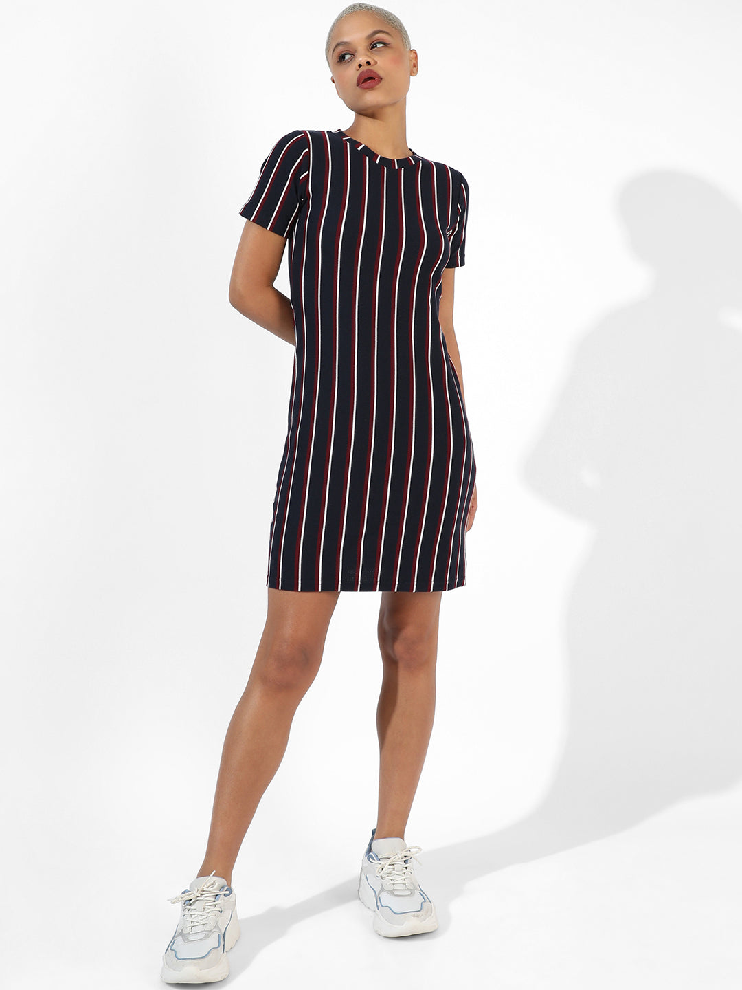 Halo Striped Mini Dress