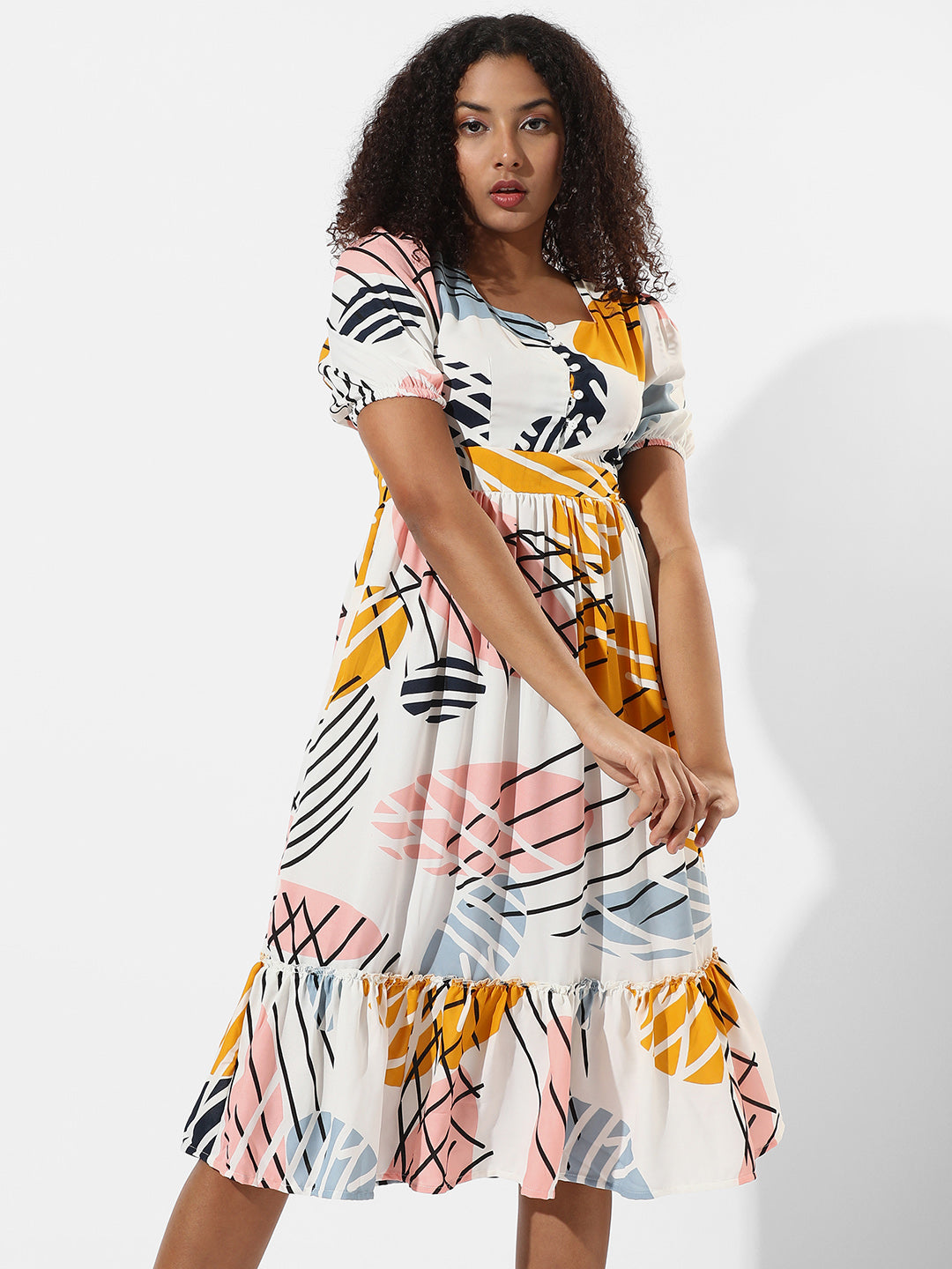 Printed Multicolour Dress