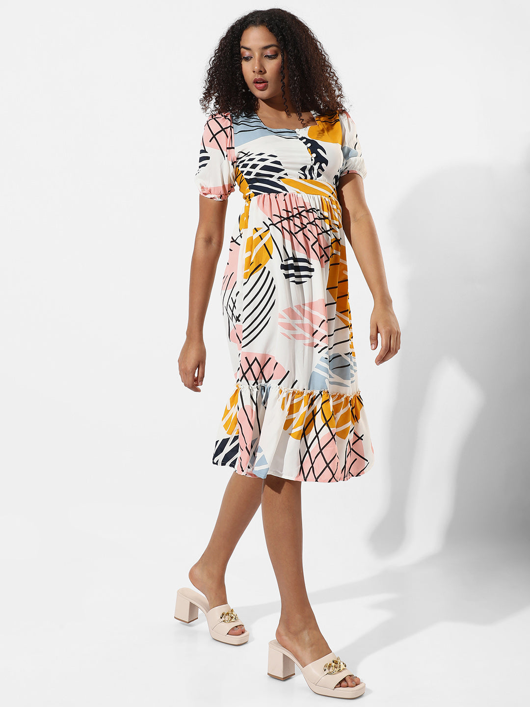 Printed Multicolour Dress