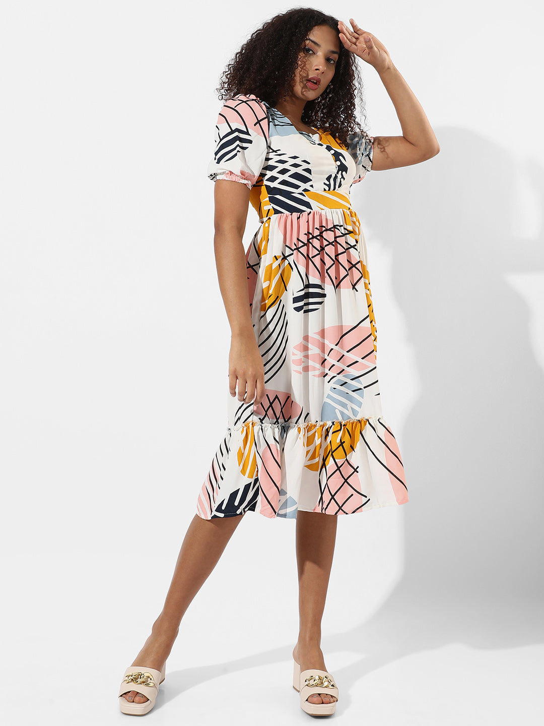 Printed Multicolour Dress