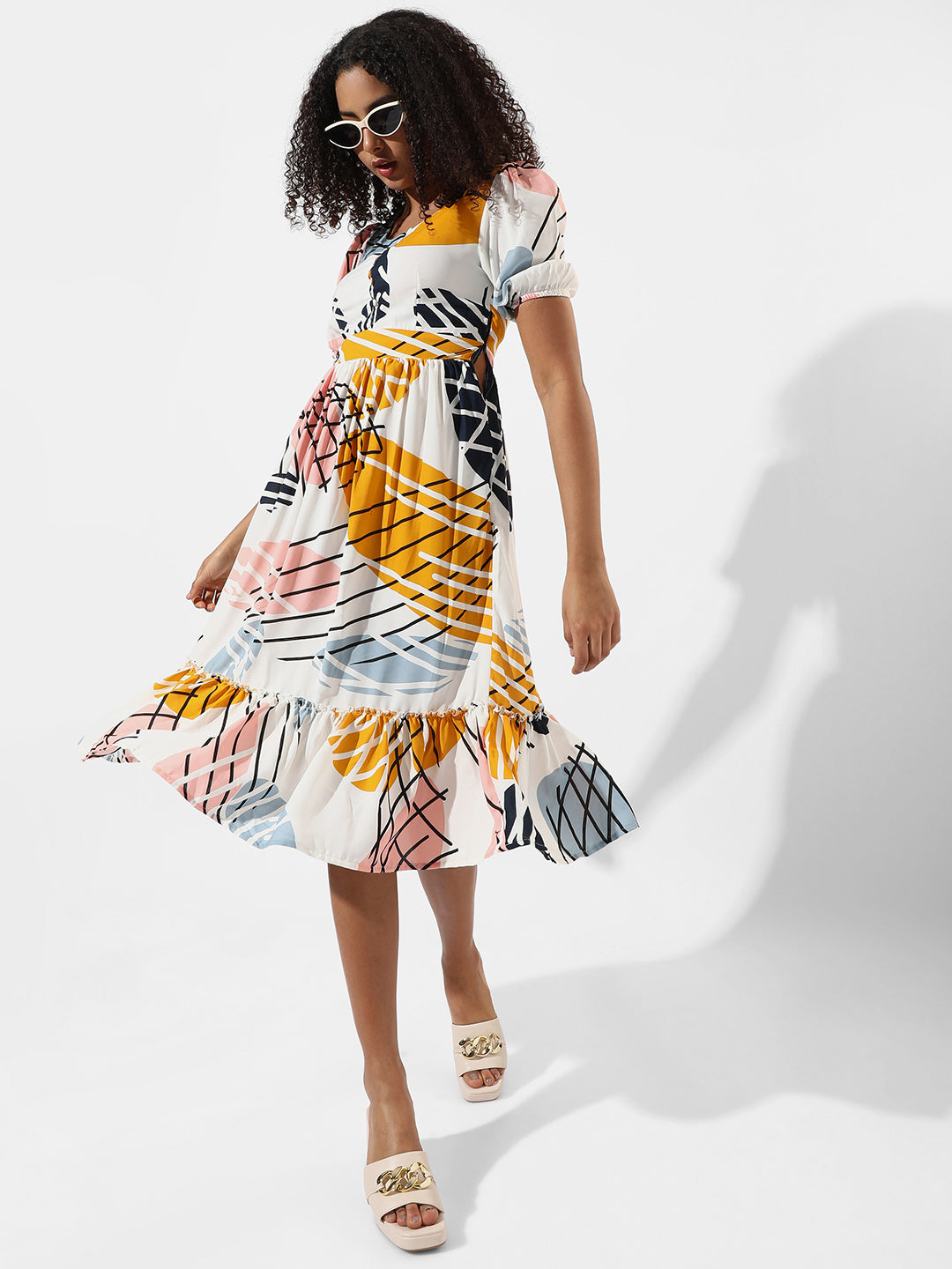 Printed Multicolour Dress