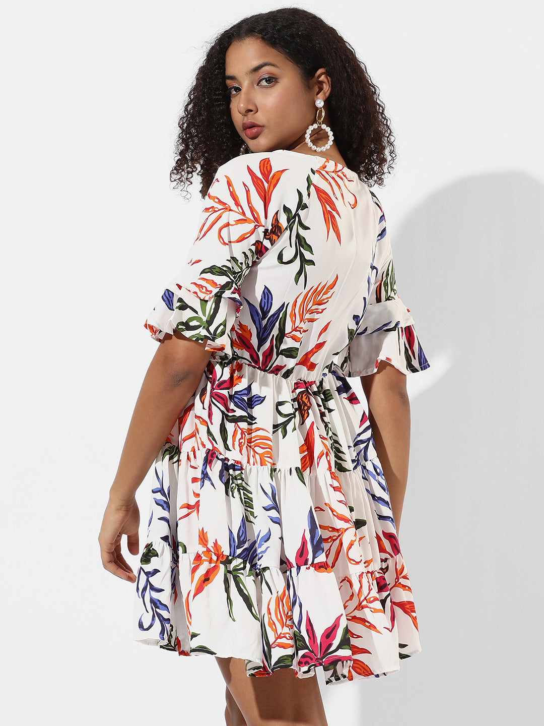 Foliage Print Dress