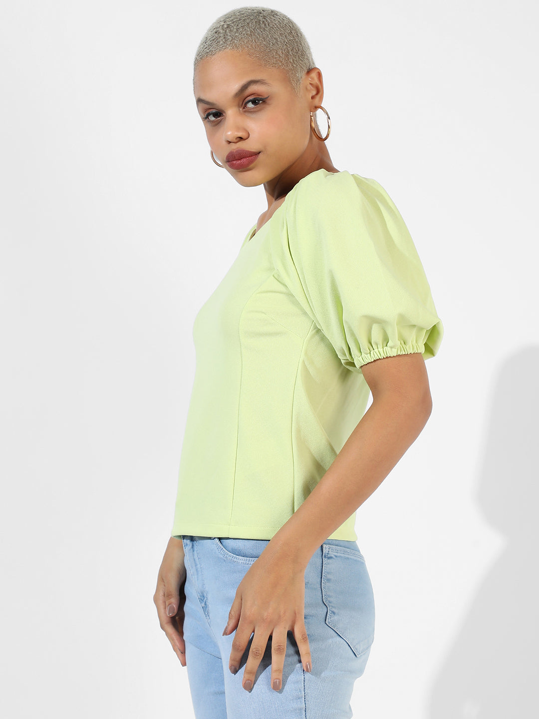Solid Lime Green Top