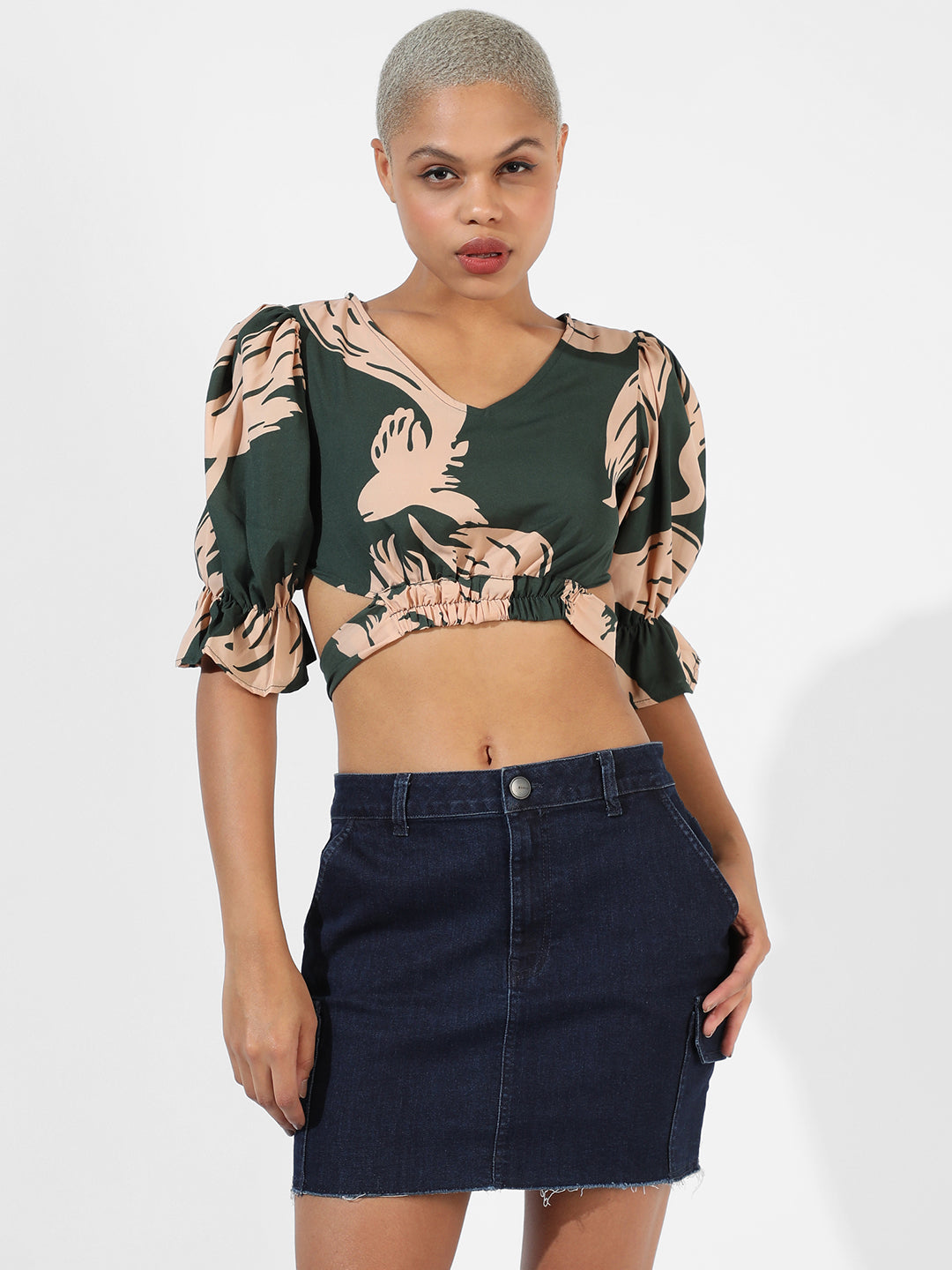 Tie-Back Cropped Top