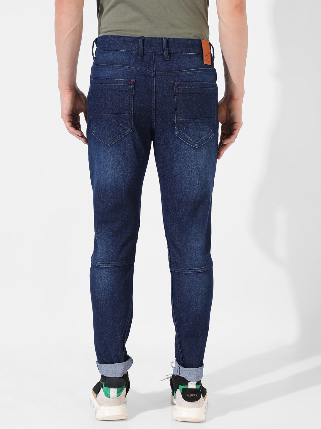 Dark-Washed Denim Jeans