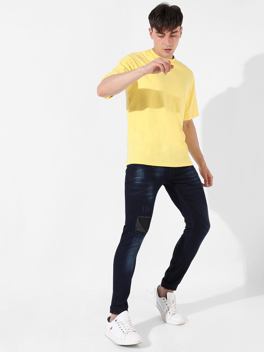 Medium-Washed Denim Jeans