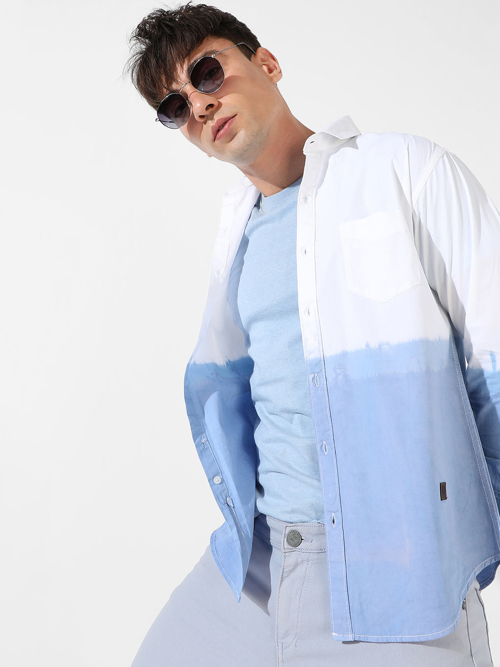 Contrast Ombre Shirt